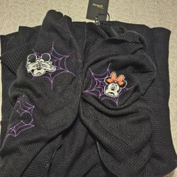 Disney Mickey And Minnie Mouse Halloween Cardigan With Hood 