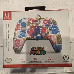 PowerA Mario Wired Controller for Nintendo Switch – New
