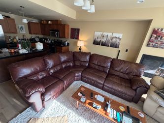 Large Leather Sofa