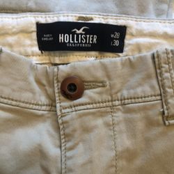 Bundle Of Clothes .  Youths .  Pants Khaki Holliy Size W28 L30 Excellent Condition 