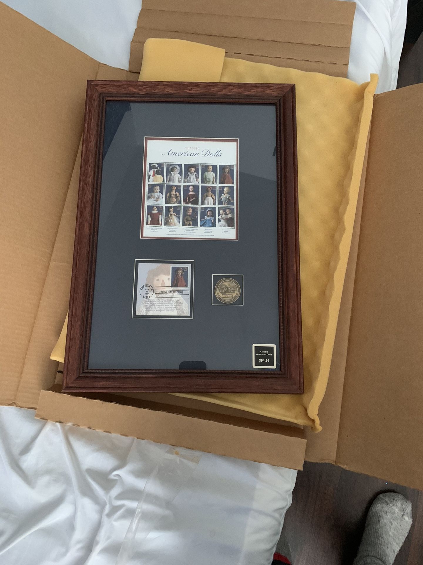 USPS Postmark Gallery Classic American Doll Stamps Framed Limited Ed