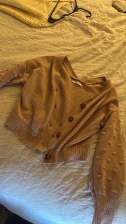 Brown cardigan