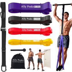 Pull Up Assistance Bands System,Up to 410 lbs Assistance, Resistance Bands,Adjustable and Replaceable Pull Up Assist Band,Assisted Pull Up Resistance 