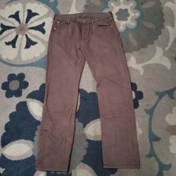 Brown Levi's 501 33x32