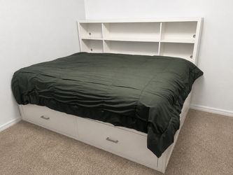 living spaces, full-size captains bed