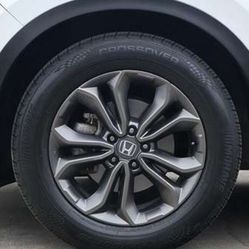 Honda CRV 18 X 7.5” Dark Grey Rims Swap