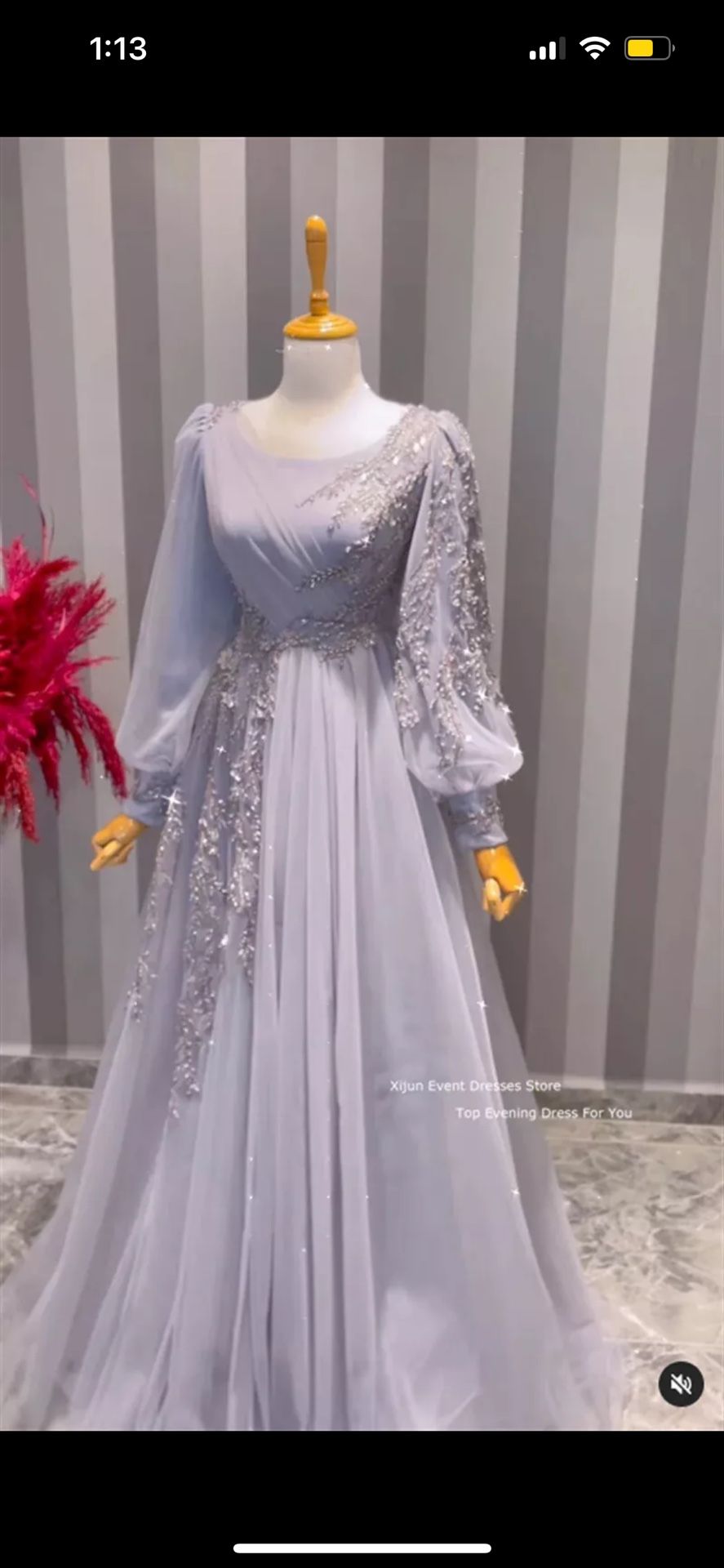 Modest Lilac Prom Dress