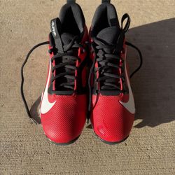 Nike Alpha Menace 4 Elite Football Cleats Red Black Men's Size 10.5 