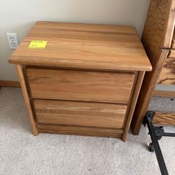 Solid Oak Nightstand