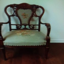 Beautiful Upholstered Embroidered Side Chair