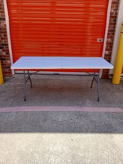 Folding tables (1) 6 ft (1) 8ft $90 pair.