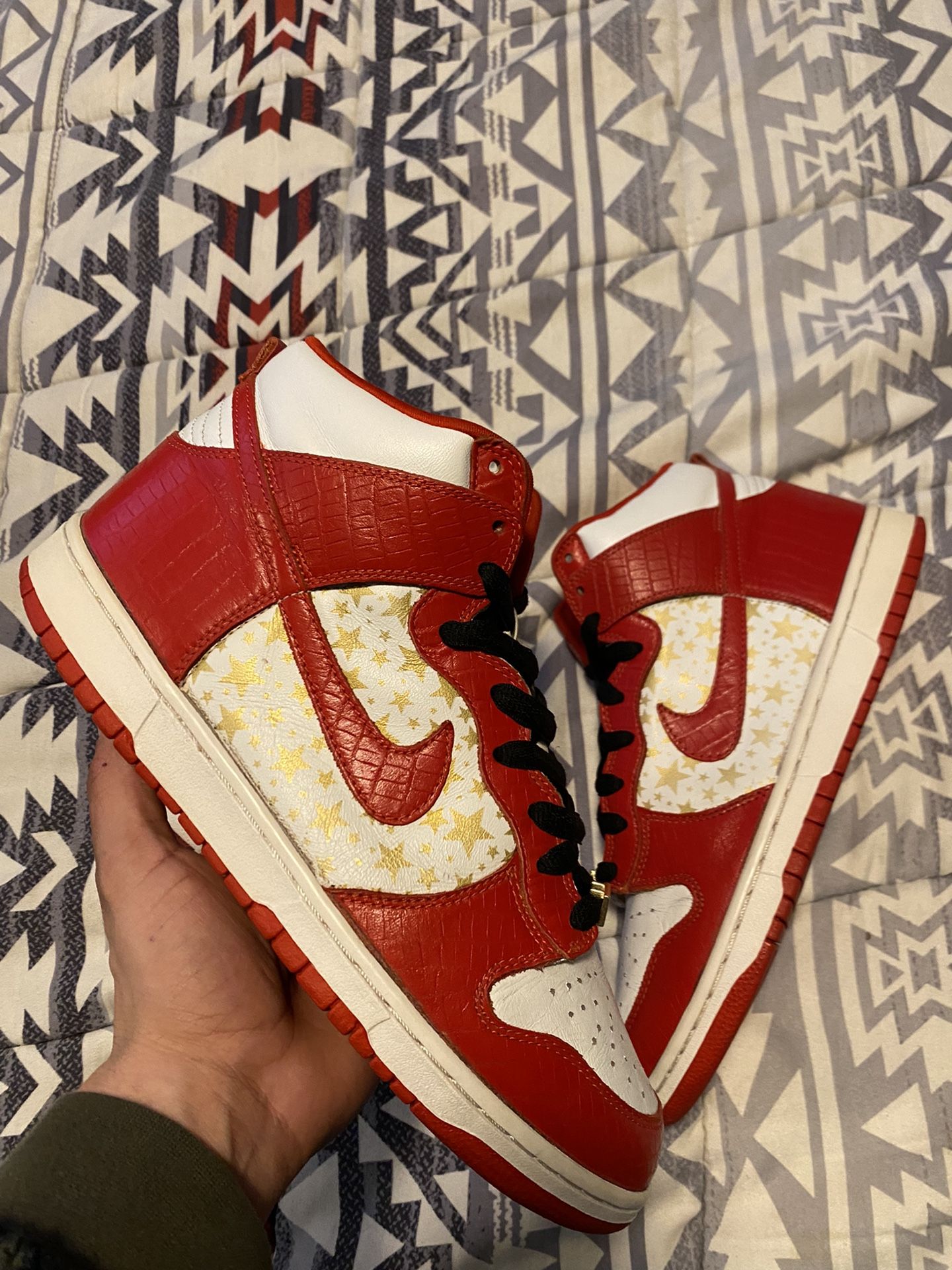 Nike Dunk High Red Supreme Star 2003