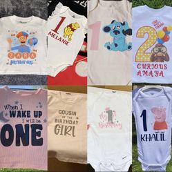 Kids Custom Birthday Shirts 