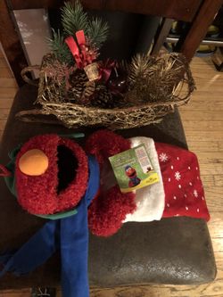 Elmo stocking and 🛷