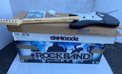 Nintendo Wii Rock Band Special Edition Bundle with Original Box & Rockband 2  Game