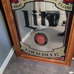 Lite Beer Mirror Frame. Great Conditon
