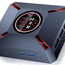 Compact Desktop PC with 2.1Inch Display, Intel Core i9-12900HK (14C/20T, 5.0GHz),32GB DDR4 RAM + 2TD
