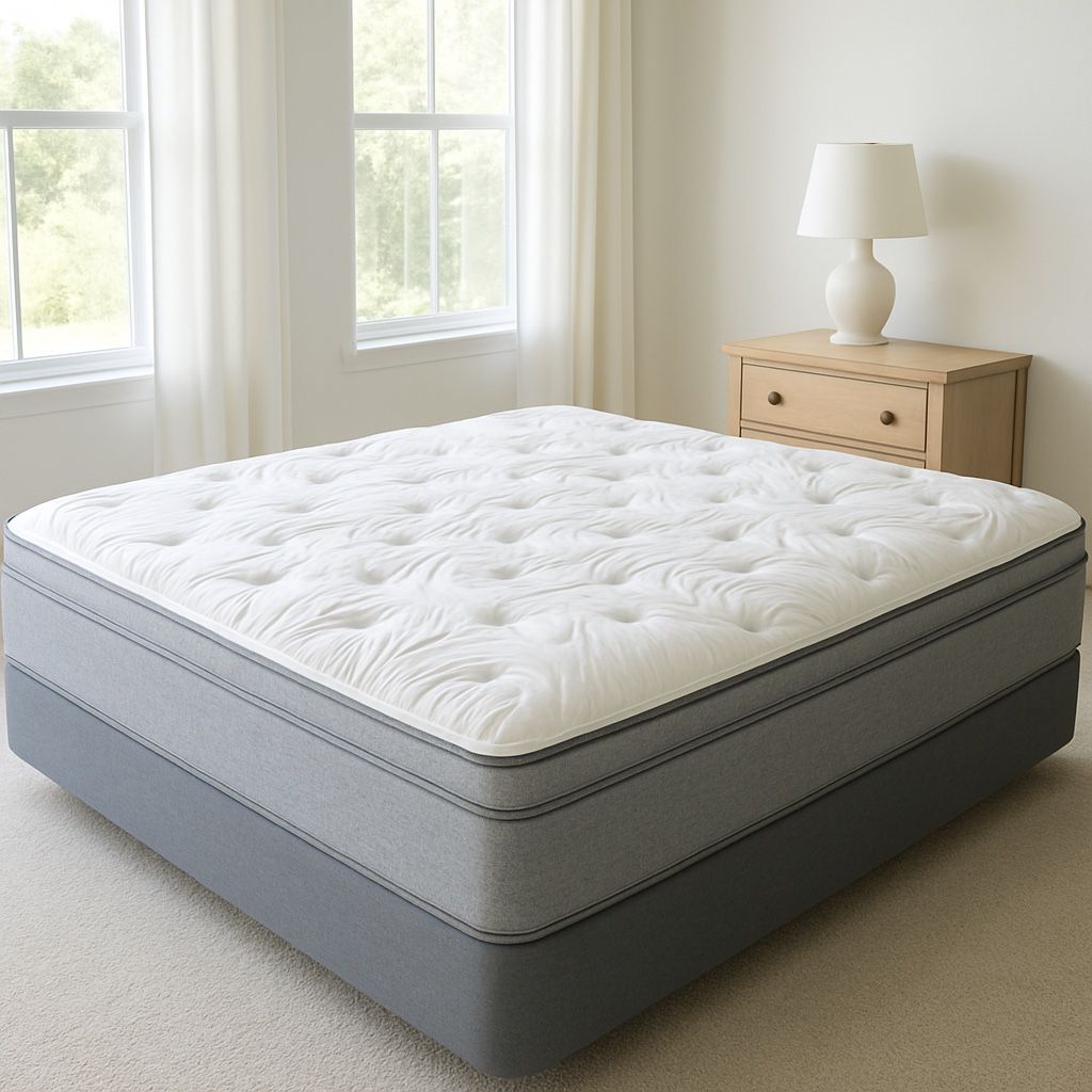 King Size Mattress Pillow Top 14” Inches Excellent Comfort Also Available: Twin, Full, And Queen New From Factory With Its Plastic Same Day Delivery