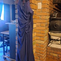 Royal Blue Formal Dress -Used Size 14