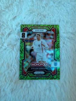 MONOPOLY PANINI FIFA WORLD CUP GREEN PRIZM GERRARD