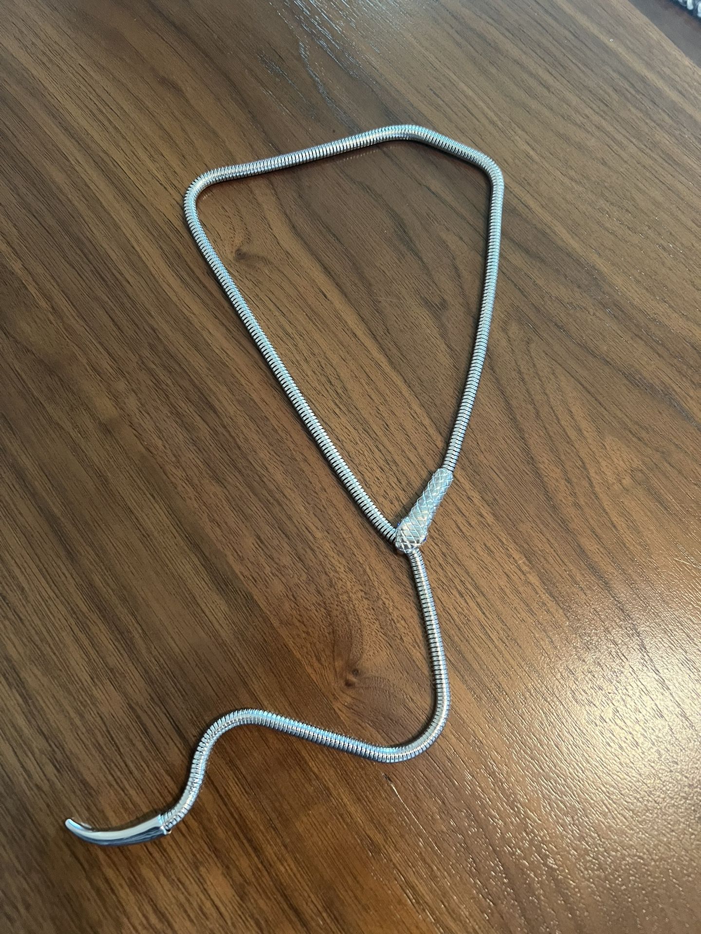 Silver Snake Necklace