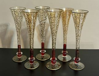 Pier One Rioja champagne flute set