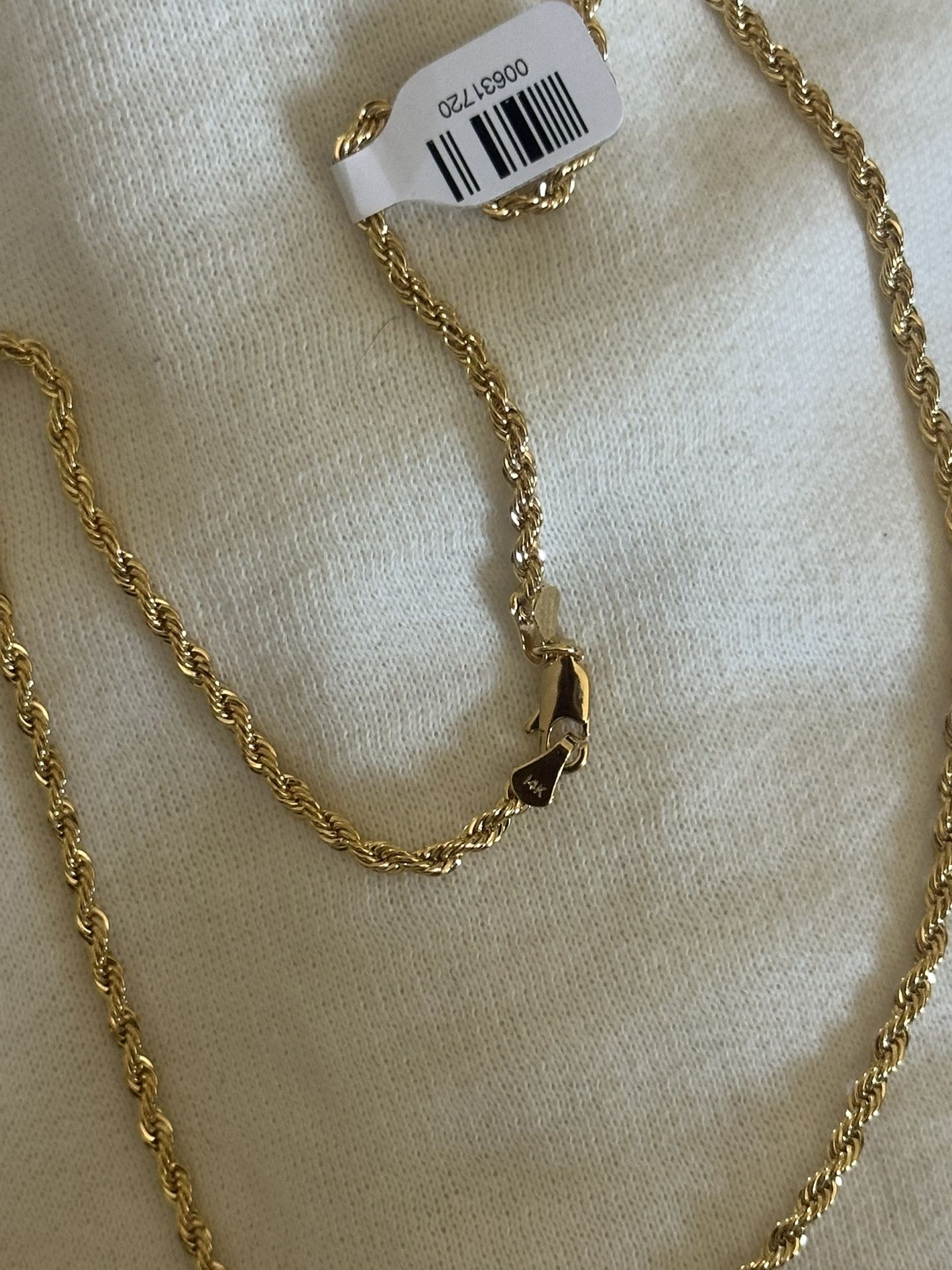 14k Gold Plated Rope Chain