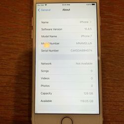 iPhone 7 128 GB Storage