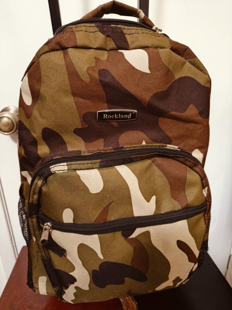 Rockland Rolling Backpack Camouflage Color, Used 