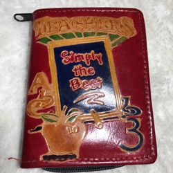 Teacher Leather Wallet Made In India 