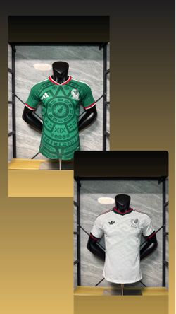 White and green Mexico jerseys