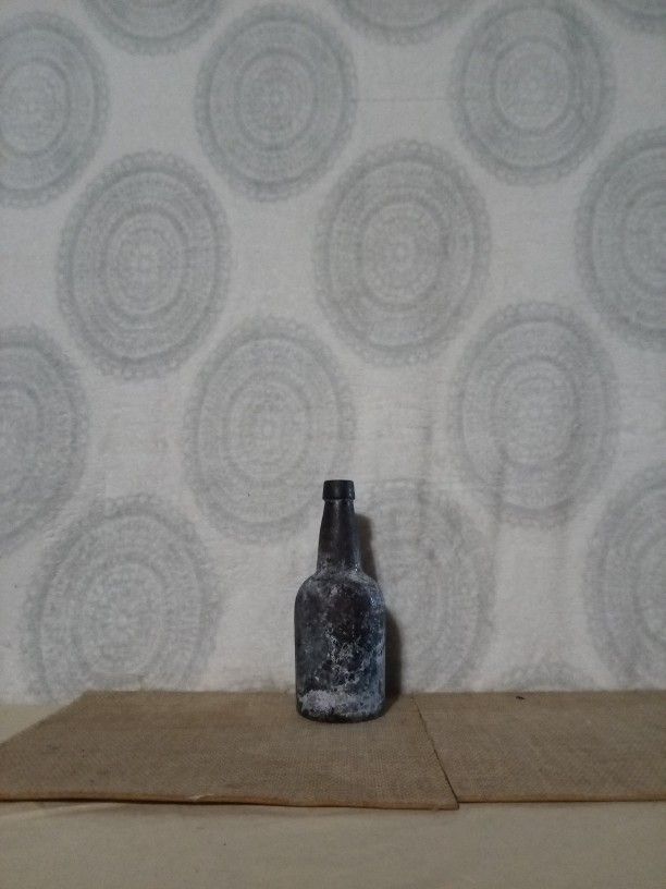 Amber Glass Vintage Bottle