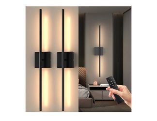 Battery Operated Wall Sconces Set of Two