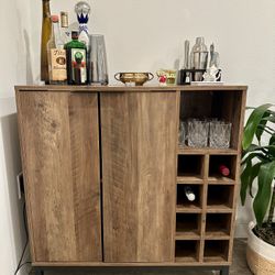 Rustic Bar Cabinet 34" - Great Condition
