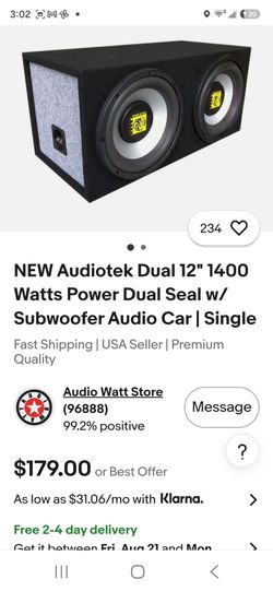 AUDIOTECH 12IN 1400WATT