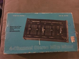 Radio Shack Realistic 4 Channel Stereo Mike Mixer