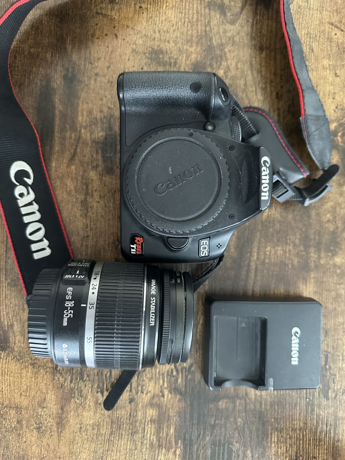 Canon Rebel T1i W/ Lens, Battery & SD Card