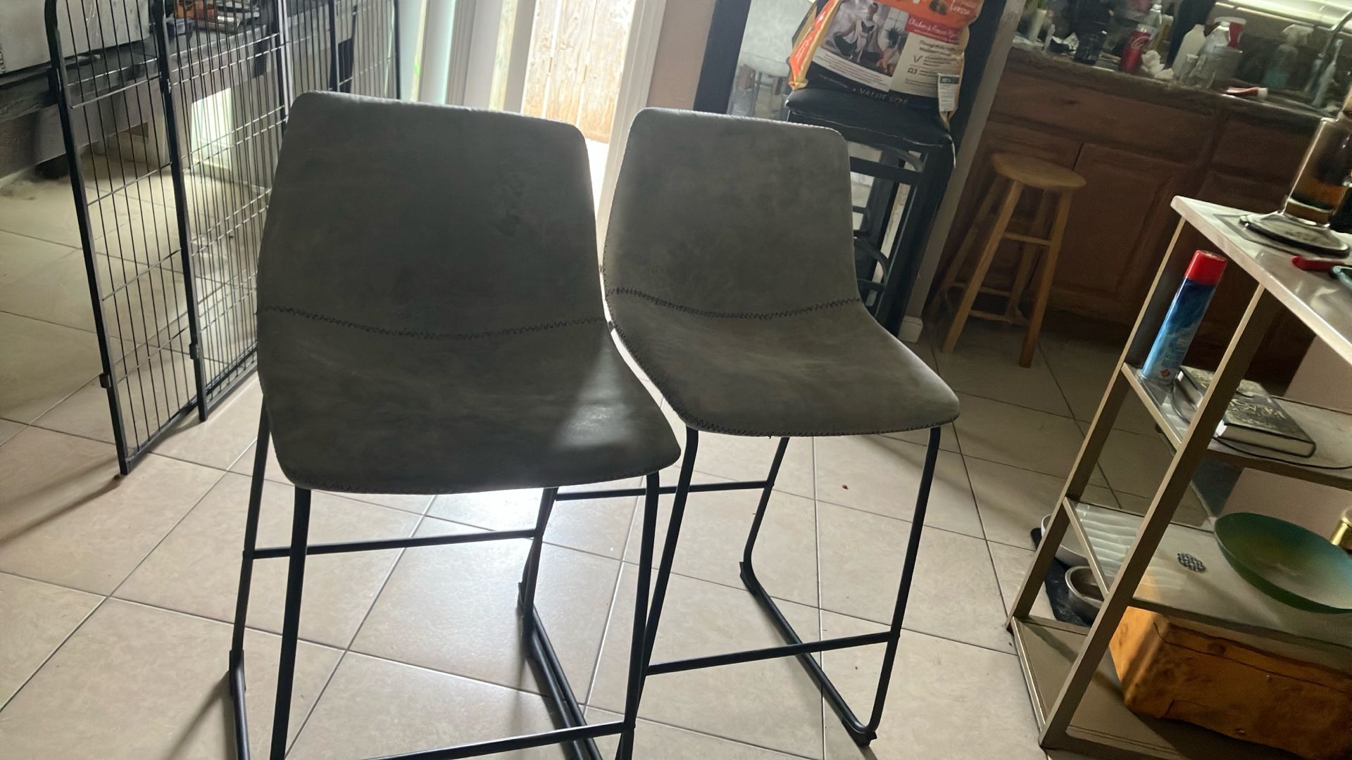 2 Leather Chairs