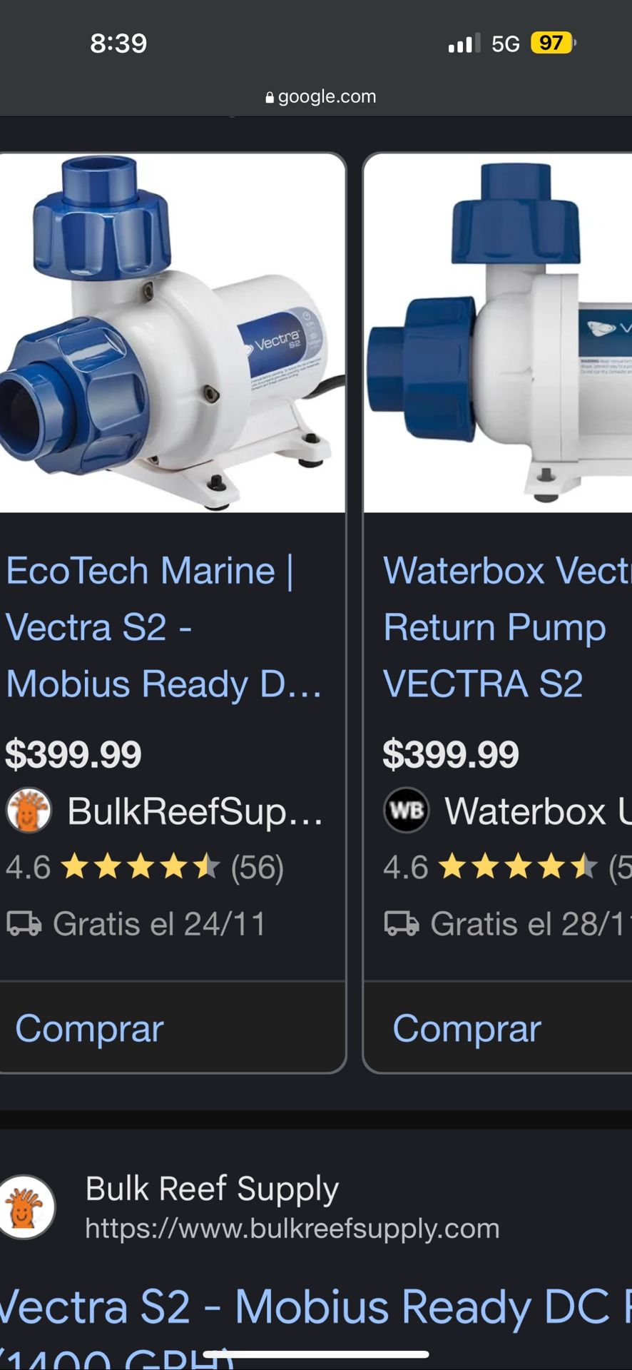 ecotech vectra s2 return pump Aquarium Saltwater Fishtank