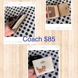 New Coach CC472 Snap Wallet&card holder With Dancing Kitten Cat