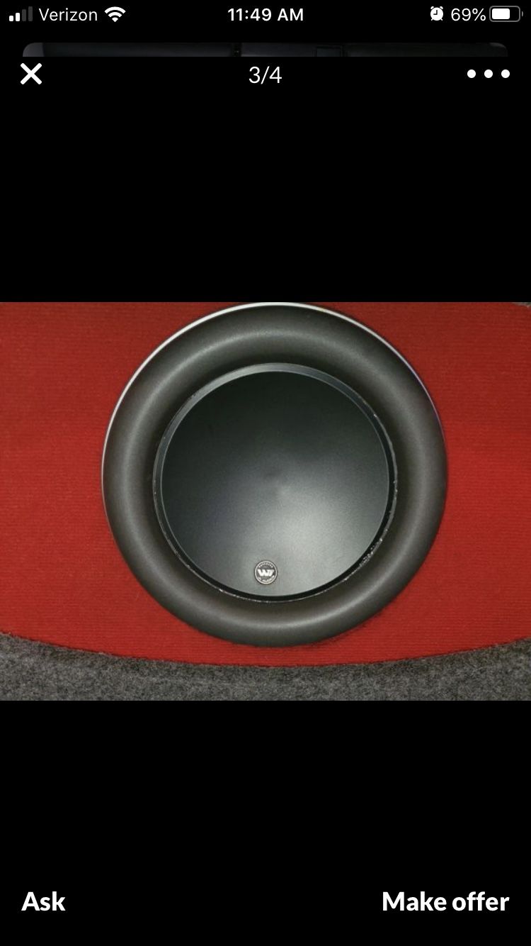 Jl Audio 12w7 subwoofer only NO box