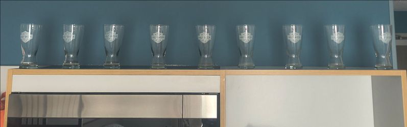 Harley Davidson Drinking Glasses Beer Collection