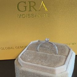 Dainty Moissanite Diamond Promise Ring 