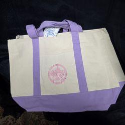 Trader joe's lavender canvas bag