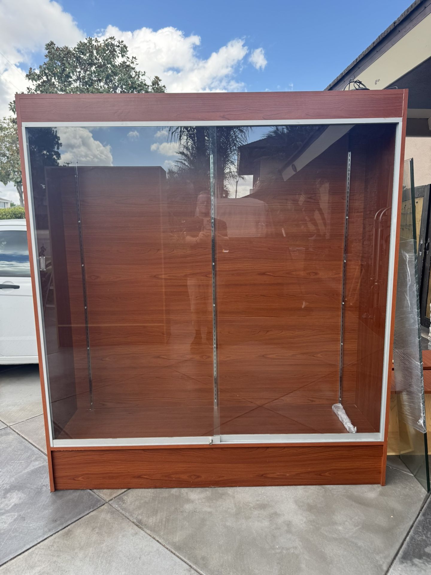 Display Case Measures 70 W X 78H With 5 Glass Shelves And Lock
