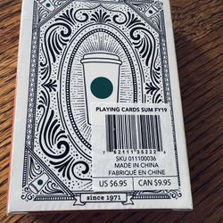 2019 Starbucks Sealed Deck Of Playing Cards