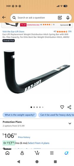 2 ez hitch round bars