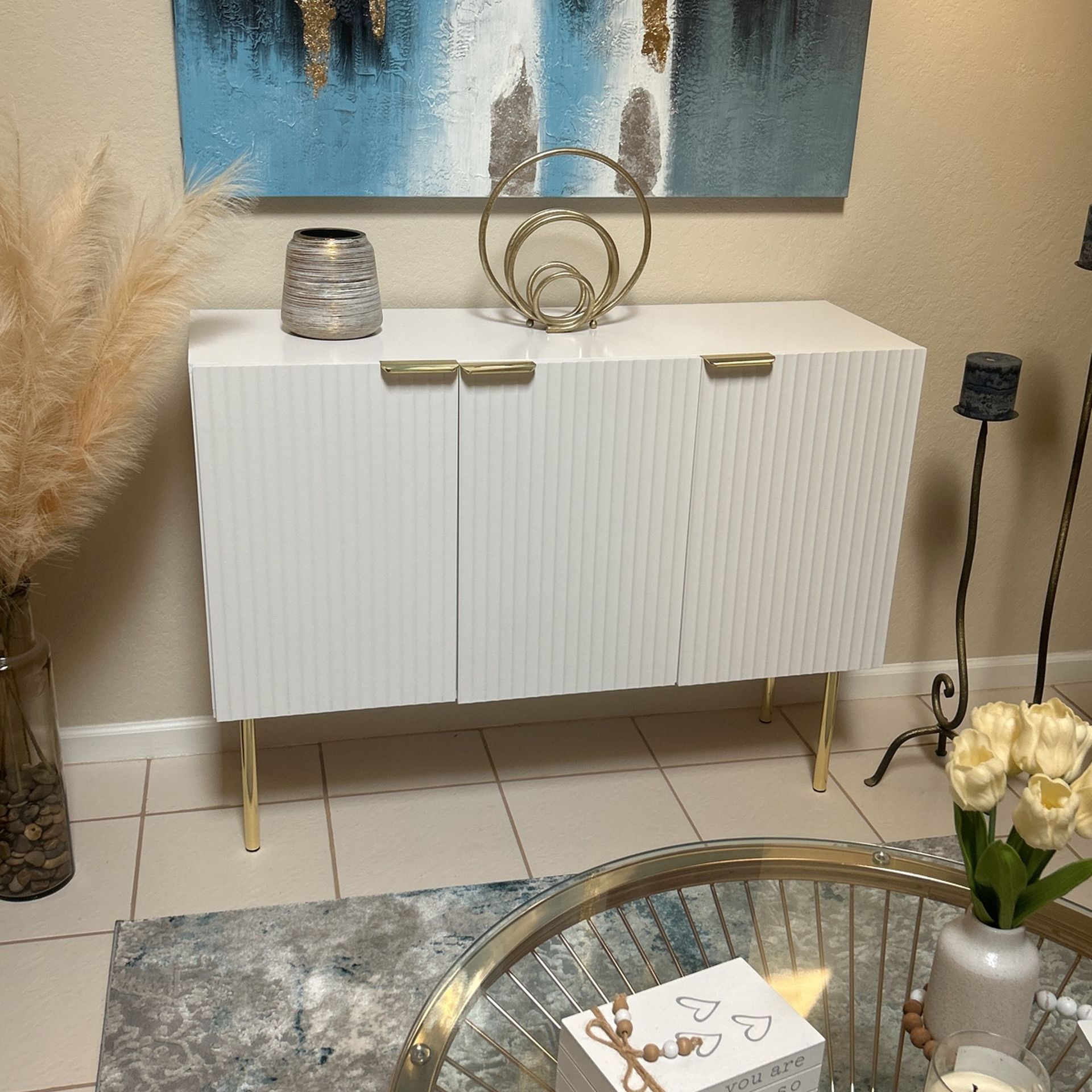 Sideboard Buffet Cabinet with Adjustable Shelves
