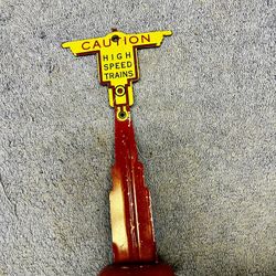 Vintage High-Speed Trains Sign 1930S