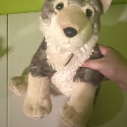 stuffed wolf brown stuffed animal